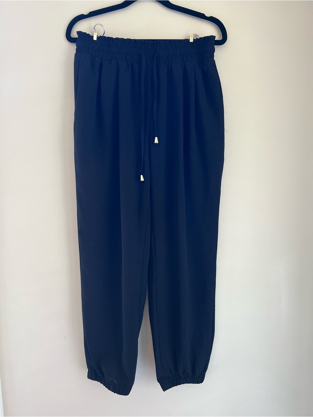 🌸3/$15🌸Black Paperbag Waist Drawstring Jogger Pant